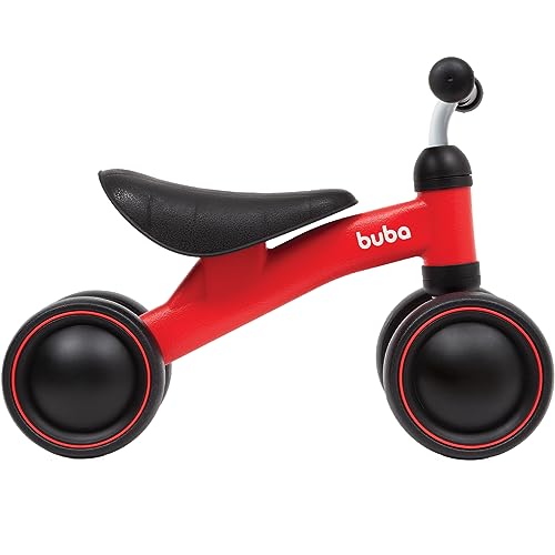 Bicicleta Infantil Sem Pedal Equilíbrio Balance 4 Rodas Vermelho, Buba