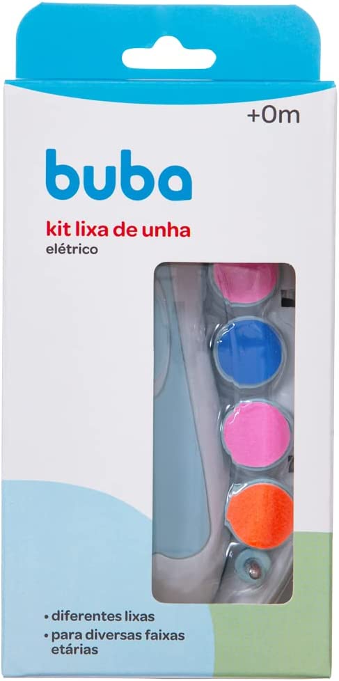 Kit Lixa De Unha Elétrico Colorido, Buba