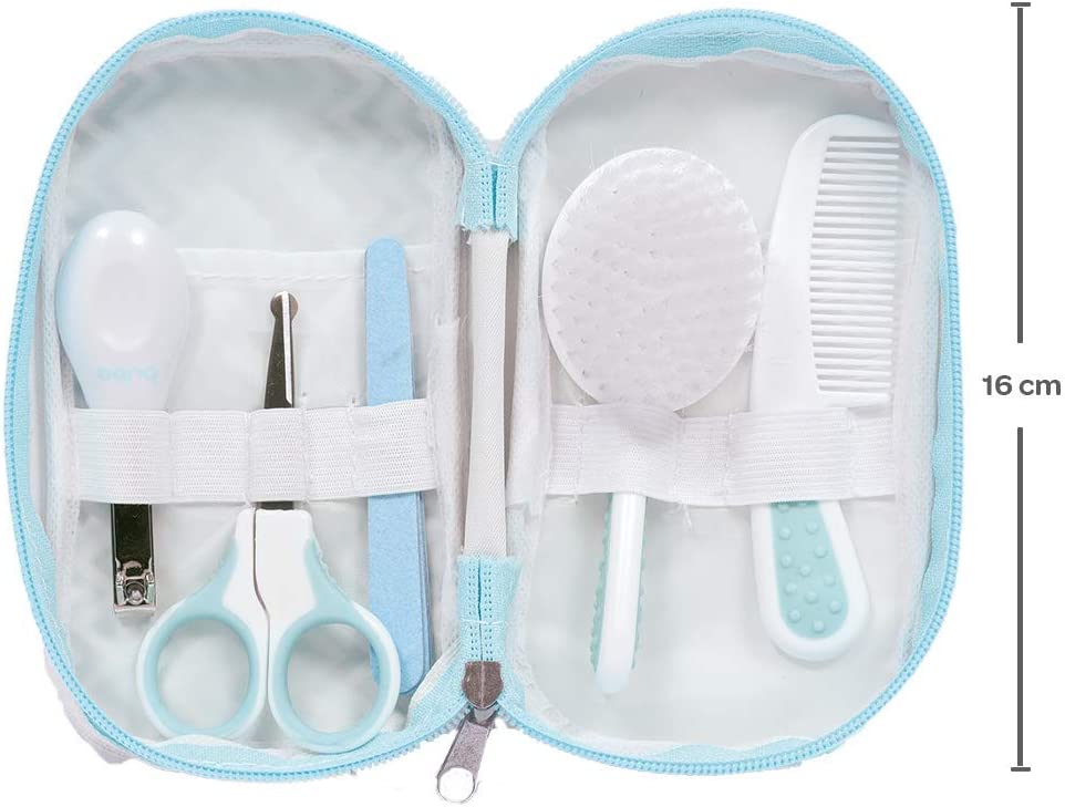 Kit de Cuidados Com Bebê Com Estojo Azul, Buba