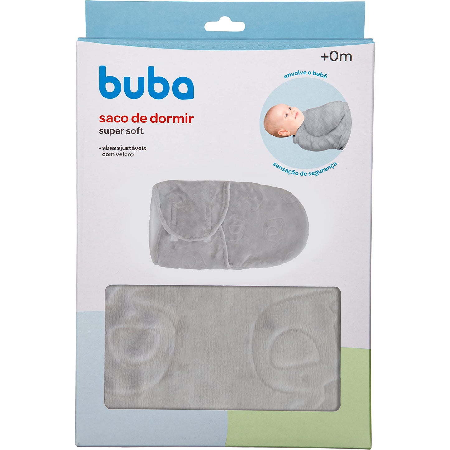 BUBA Saco de Dormir Baby Super Soft Cinza