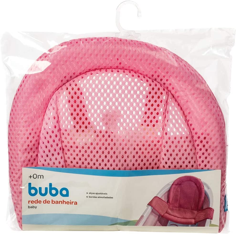 Rede De Proteção Para Banho Baby, Rosa, Buba