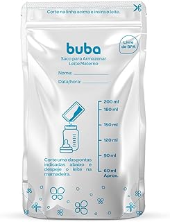 Saco Para Armazenar Leite Materno, Buba, Branco